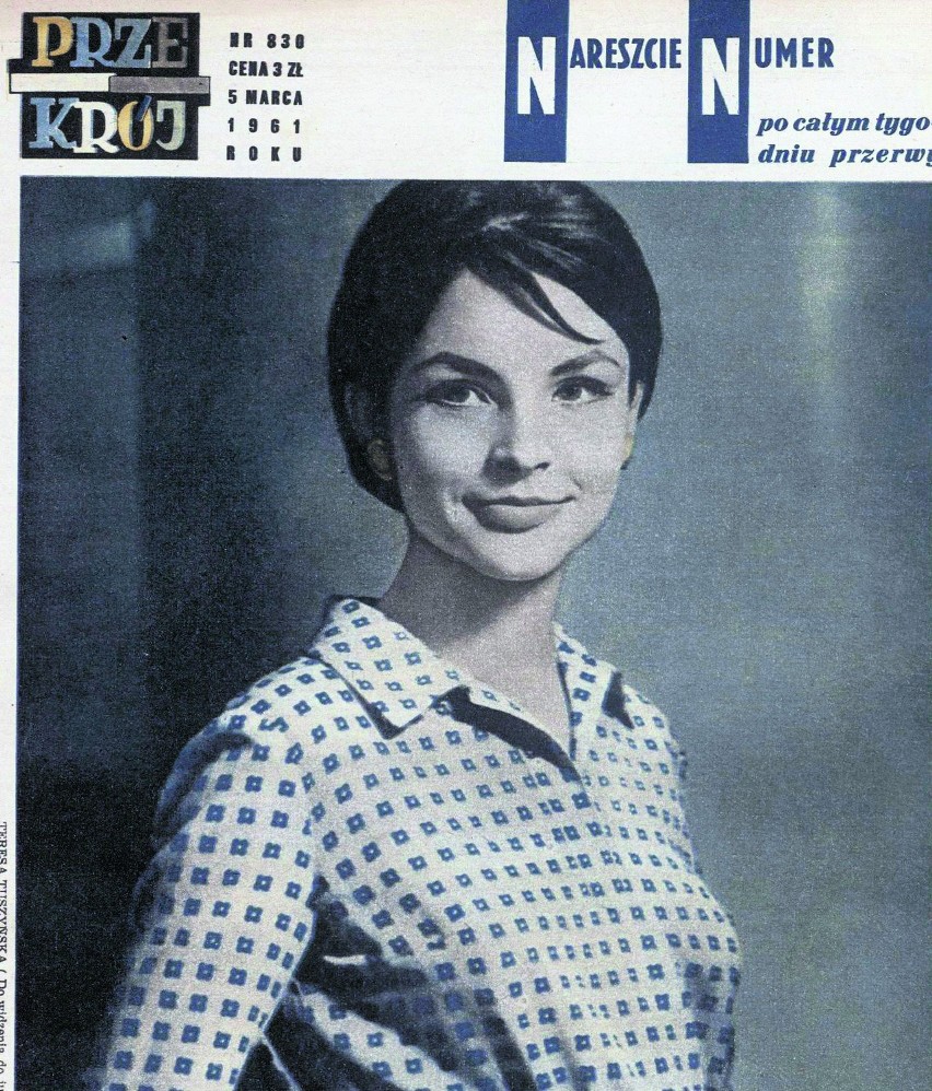 Rok 1961. Teresa Tuszyńska wygrała konkurs "Dziewczyny z...