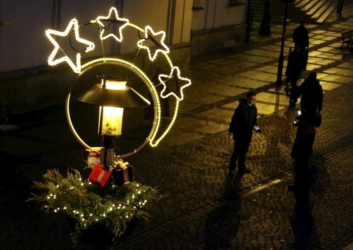 Świąteczna iluminacja w centrum Lublina