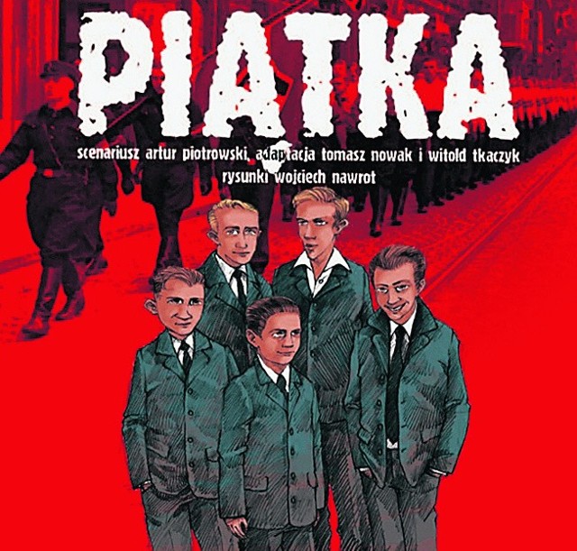 Okładka  komiksu "Piątka" autorstwa Wojciecha Nawrota