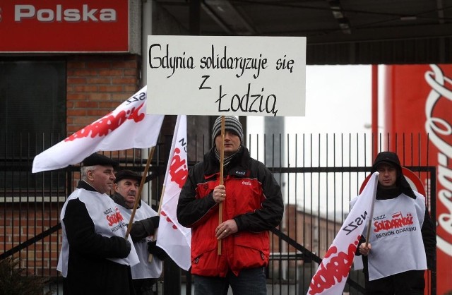 Związkowcy z Gdyni poparli protest ł&oacute;dzkich koleg&oacute;w