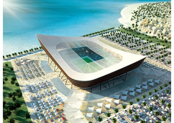 Projekt stadionu Al-Shamal na Mundial w Katarze
