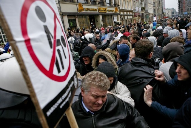 Demonstracja NOP we Wrocławiu