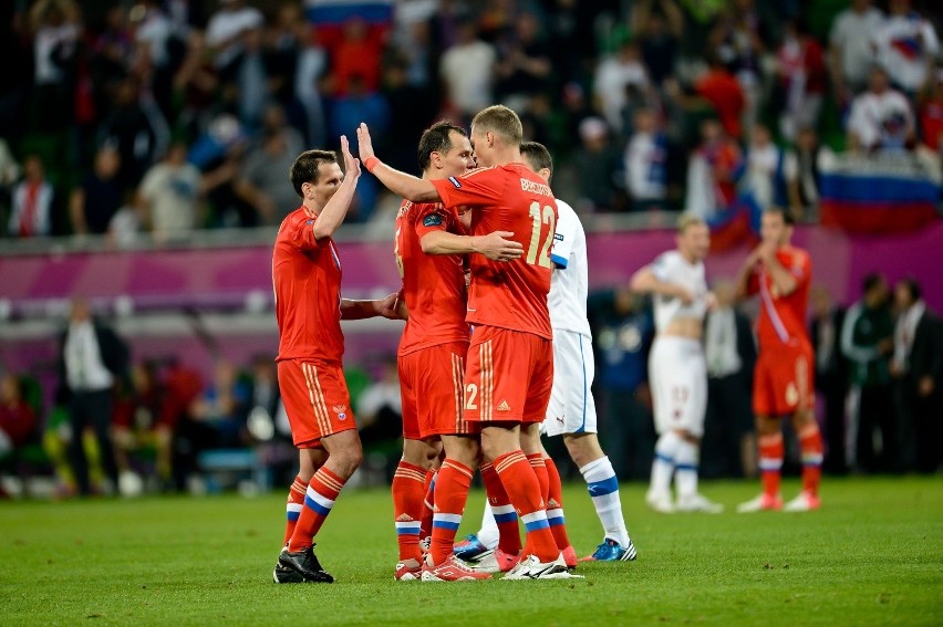 Euro 2012: Rosja rozbiła we Wrocławiu Czechy 4:1! (RELACJA, ZDJĘCIA)