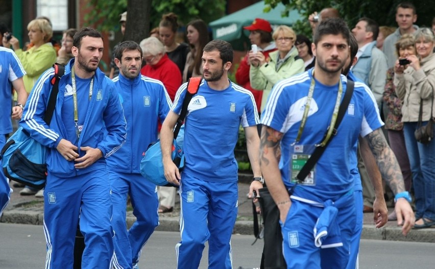Greccy piłkarze w Sopocie