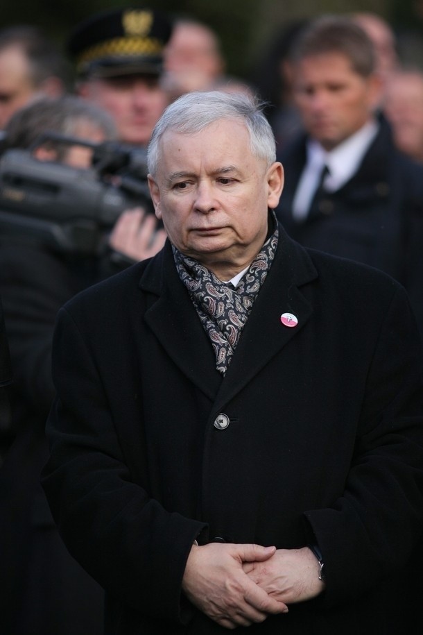 Prezes PiS Jarosław Kaczyński był w Łodzi 28 października. Uczestniczył w pogrzebie Marka Rosiaka.