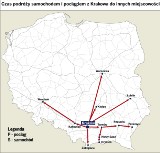 W świąteczną podróż wybierz się autem lub autobusem. Unikaj PKP!