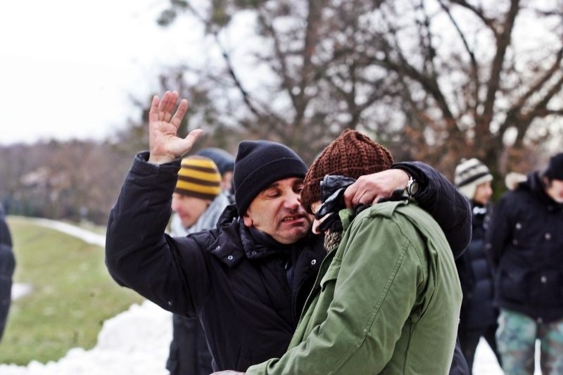 Wrocław: Sztuczny śnieg na planie filmu