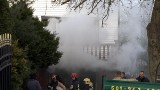 Pożar w domku jednorodzinnym na Widzewie [ZDJĘCIA+FILM]
