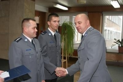 Na zdjęciu: inspektor Mariusz Dąbek, p.o. komendanta...