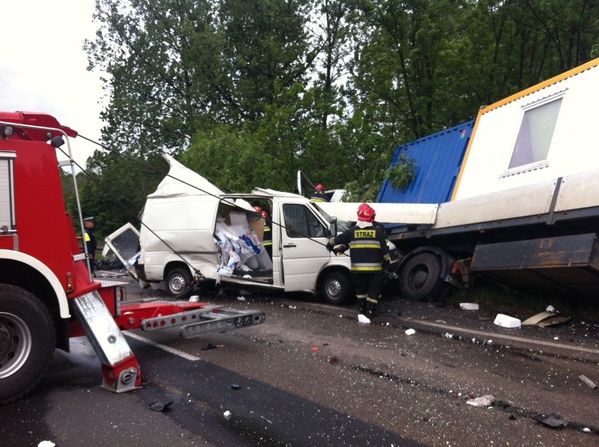 Wypadek na trasie DK-94 w Dąbrowie Górniczej