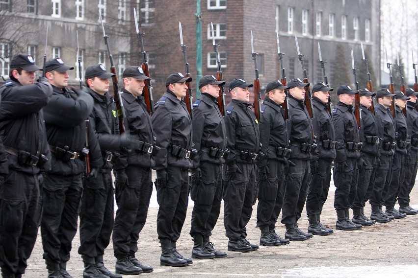 Urodziny Rafała Izdebskiego z policjantami w Katowicach