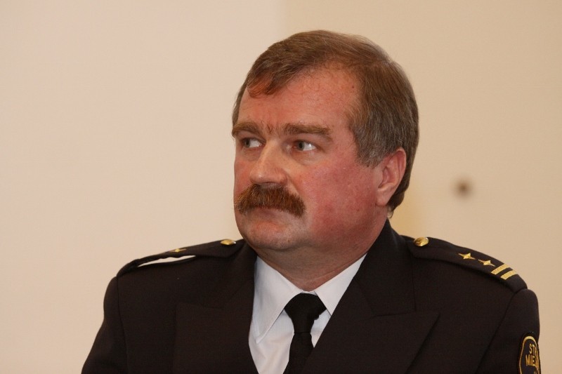 W październiku 2009 komendant Wojciech Ratman (na zdjęciu)...