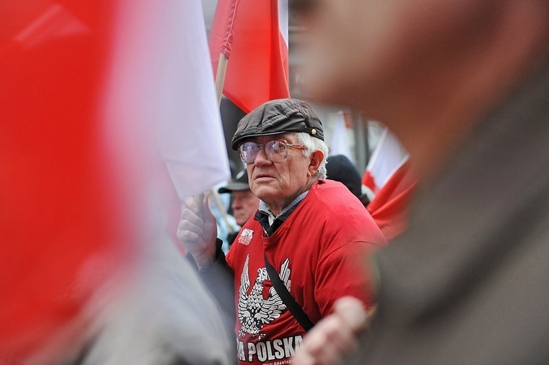 Trzecia rocznica katastrofy smoleńskiej - marsz w Poznaniu.