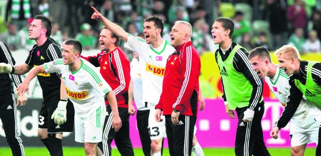 Piłkarze Lechii fetowali zwycięstwo nad Legią i utrzymanie w ekstraklasie