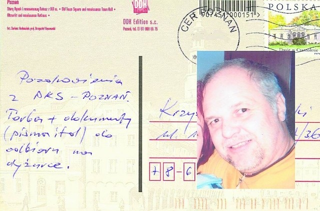 Policja szuka nadawcy kartki i osób, które w Poznaniu widziały mężczyznę ze zdjęcia
