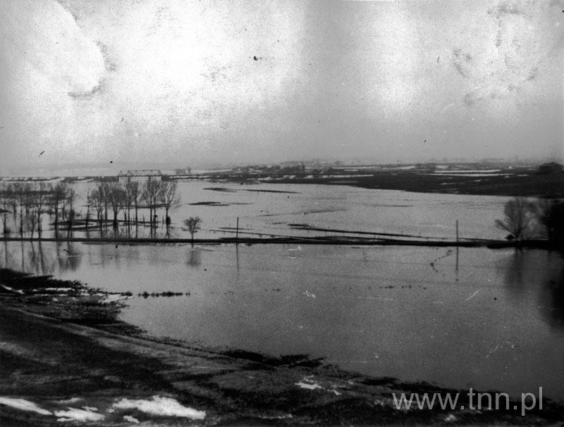 Kalinowszczyzna, w czasie powodzi w Lublinie w 1947 roku.