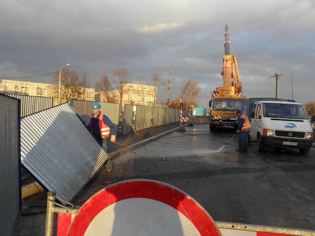 Przez weekend trwały na Raciborskiej prace wykończeniowe