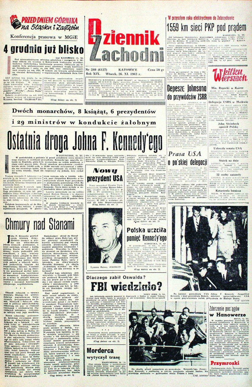 DZ z 26 listopada 1963: Pogrzeb Johna Kennedy'ego [REPRINTY]