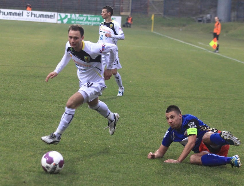 1. liga piłkarska: Polonia Bytom - Ruch Radzionków 1:2 [ZDJĘCIA]