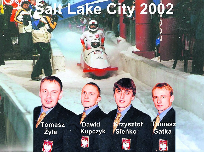 Syn, czyli Tomasz Żyła, z załogą. 18. miejsce w Salt Lake...