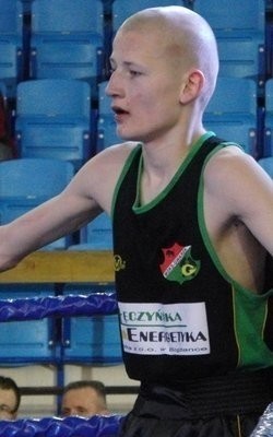 Tomasz Smerdel (Gwarek Łęczna) rywalizował w kategorii wagowej 56 kg