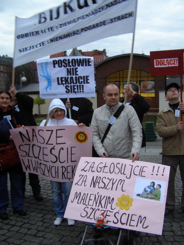 Manifestacja poparcia in vitro w Katowicach [ZDJĘCIA I WIDEO]