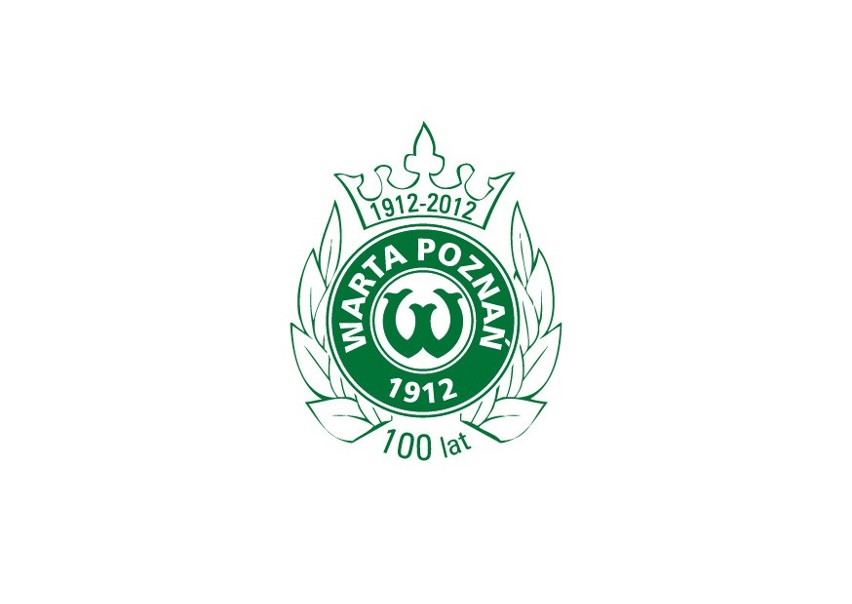Logo Warty w roku jubileuszu stulecia klubu