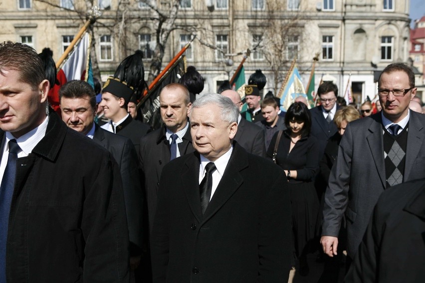 Odsłonięcie pomnika smoleńskiego w Mysłowicach z udziałem...