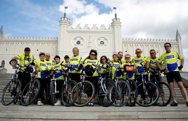 Grupa rowerzystów z Wielkopolski zwiedziła wczoraj m.in. Zamek Lubelski i Stare Miasto.