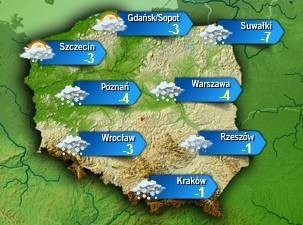 Mapka pogody TVN24 Meteo