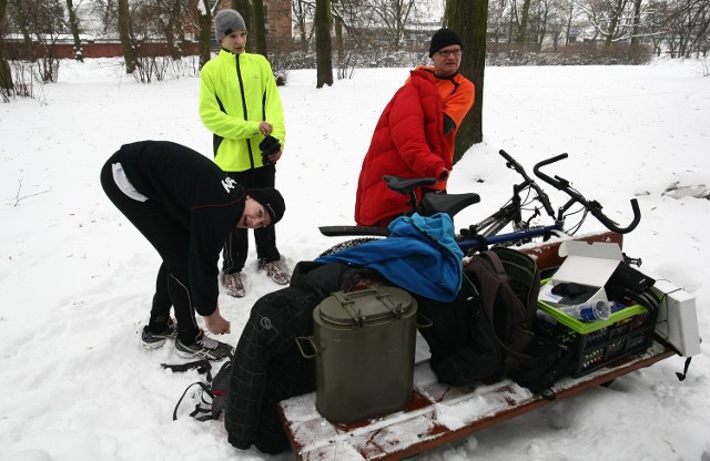 Parkrun w Parku Poniatowskiego.