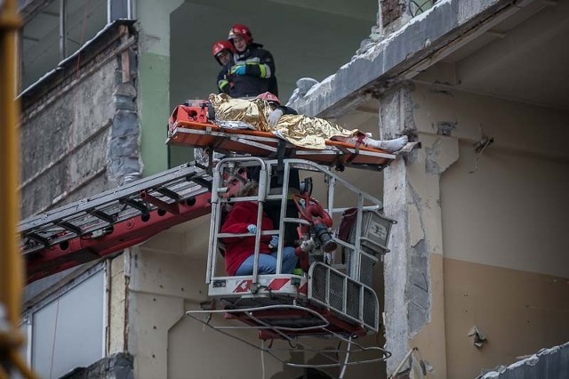 Wypadek na budowie przy Pomorskiej 35