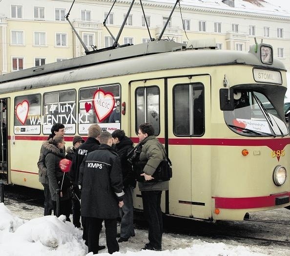 Walentynkowy tramwaj kursował także w zeszłym roku