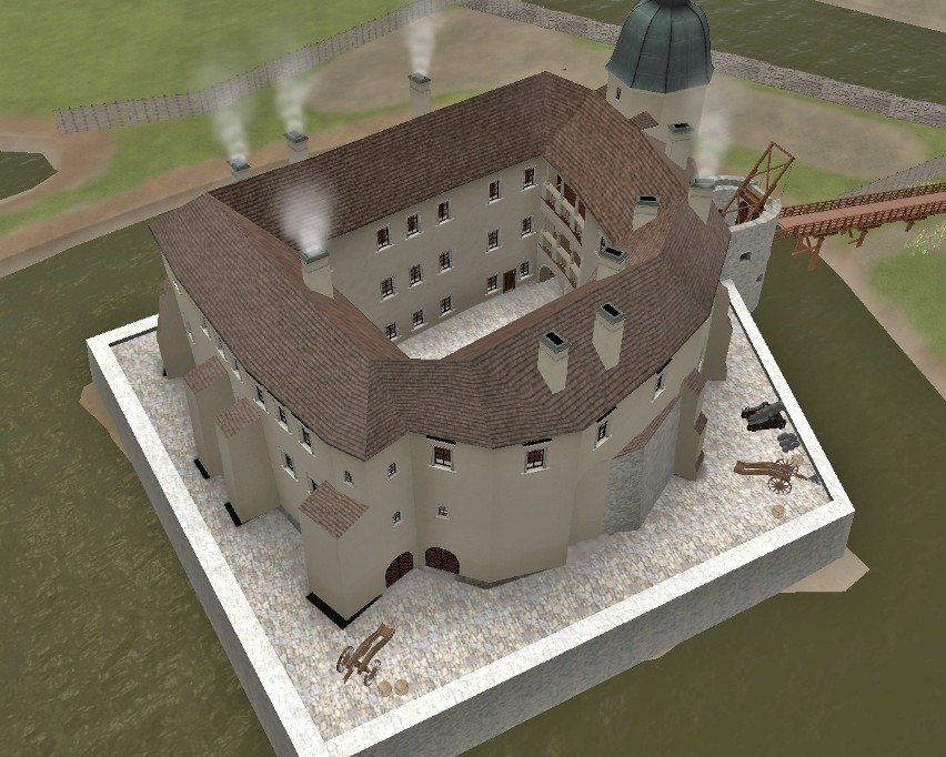 Cyfrowa rekonstrukcja zamku w Siewierzu [WIZUALIZACJE]