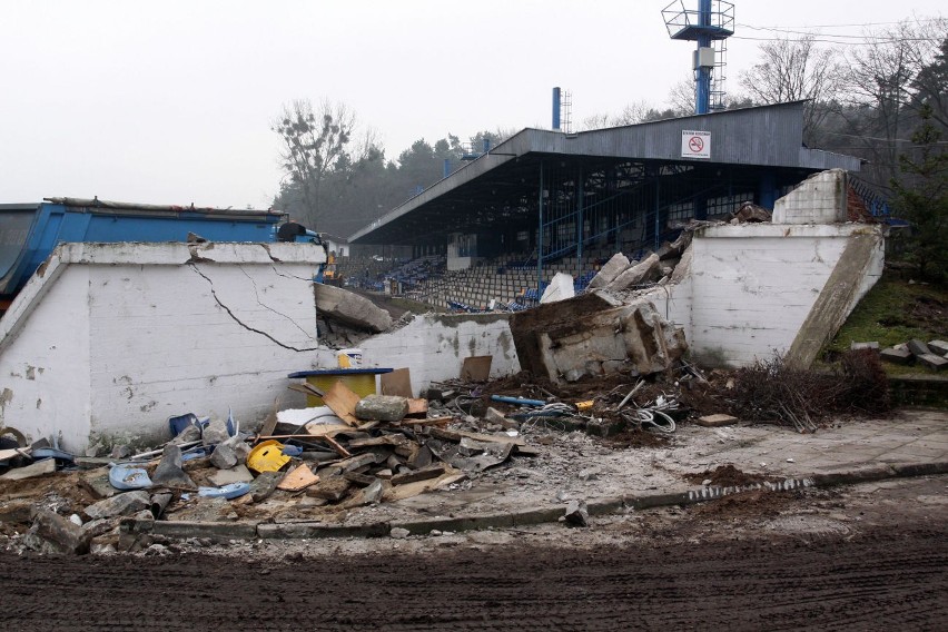 Remont stadionu miejskiego w Gdyni - 4 grudnia 2009 r.