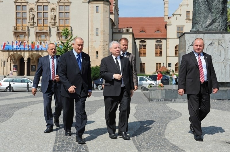 Jarosław Kaczyński w Poznaniu.