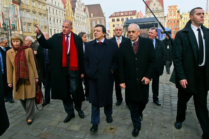 Do Wrocławia przyleciał José Manuel Barroso (ZDJĘCIA)