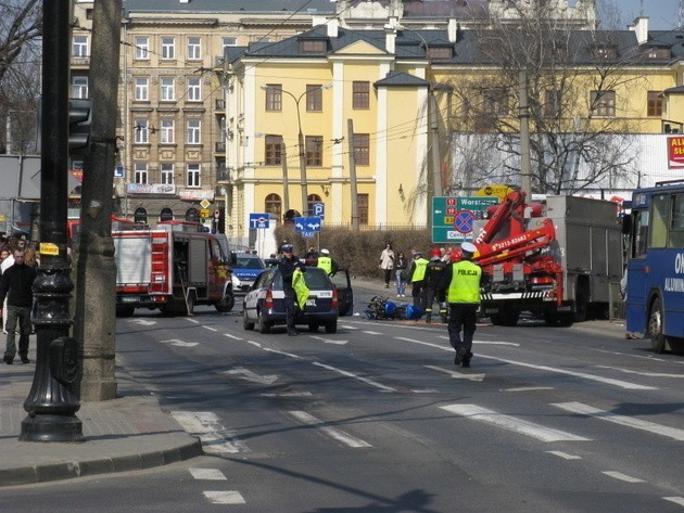 Wypadek na Lipowej w kwietniu b.r.