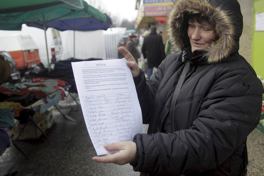 Irena Kalisz z listą lublinian popierających kupców