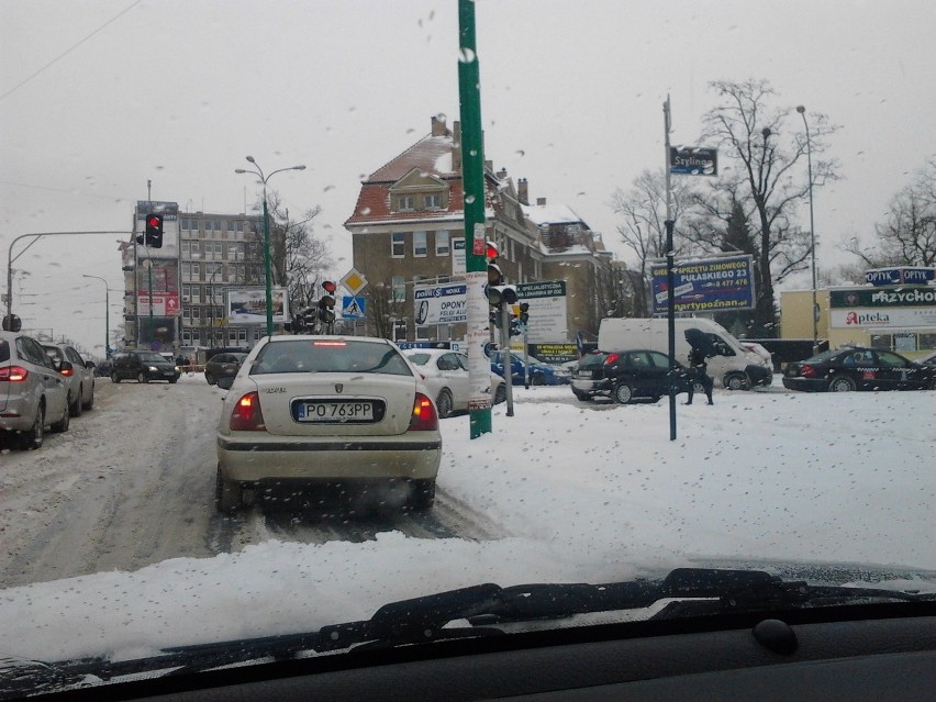 Śnieg w Poznaniu - horror na ulicach