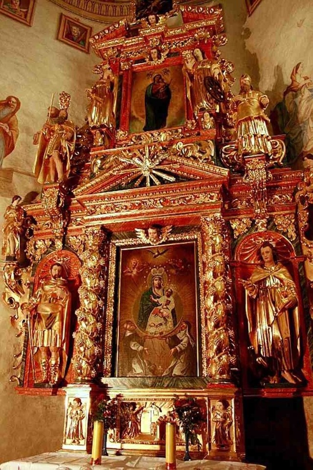 Odnowiony ołtarz w złotopotockim kościele