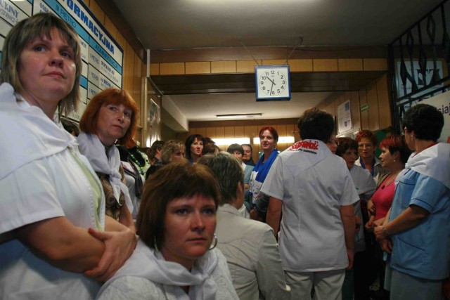 W poniedziałek w szpitalu odbył się strajk ostrzegawczy