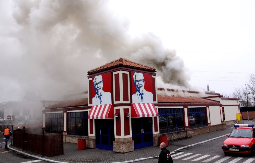 Pożar w restauracji KFC w Sopocie