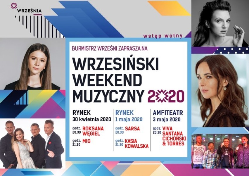 Wrzesiński Weekend Muzyczny 2020: znamy gwiazdy