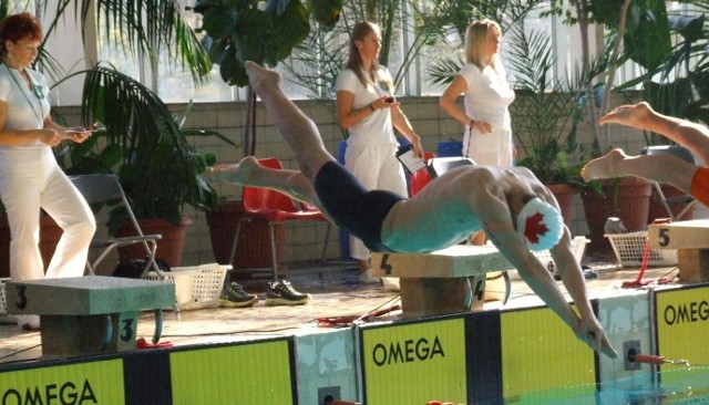 Na starcie Wojciech Wojdak, pływak oświęcimskiej SMS, który w Grand Prix Polski w Krakowie zaliczył dwie "życiówki".