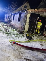 Pożar w Bińczu w gminie Czarne - straty szacowane są na 50 tysięcy złotych