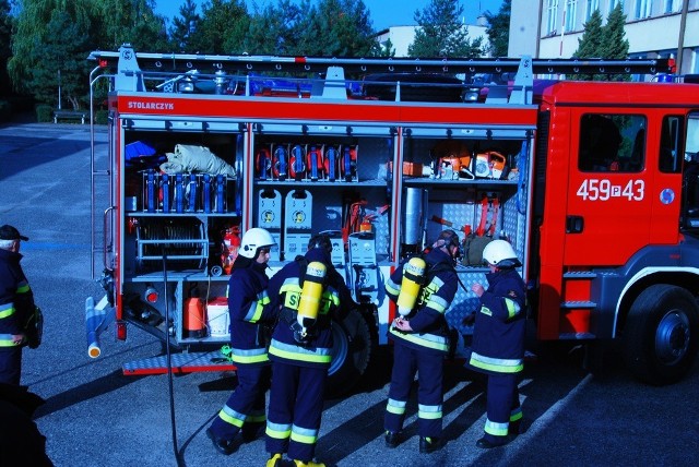 OSP Kotlin: Pożar szkoły w Kotlinie