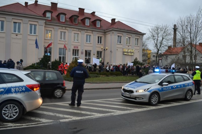 Pikieta przed Starostwem Powiatowym w Sztumie