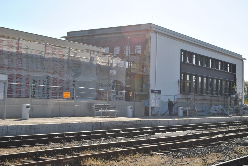 Mamy najnowsze zdjęcia z budowy dworca w Wolsztynie