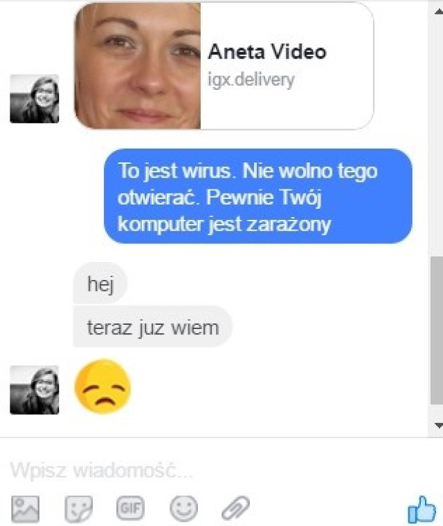 Wirus rozsiewany na Facebooku atakuje przez Messengera